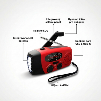 Fizride PRO™ - Multifunkční nouzové rádio