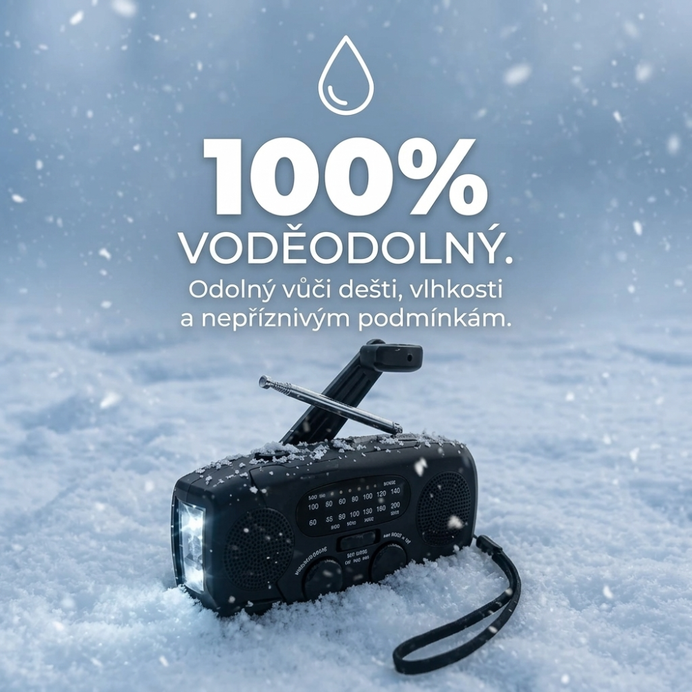 Fizride PRO™ - Multifunkční nouzové rádio